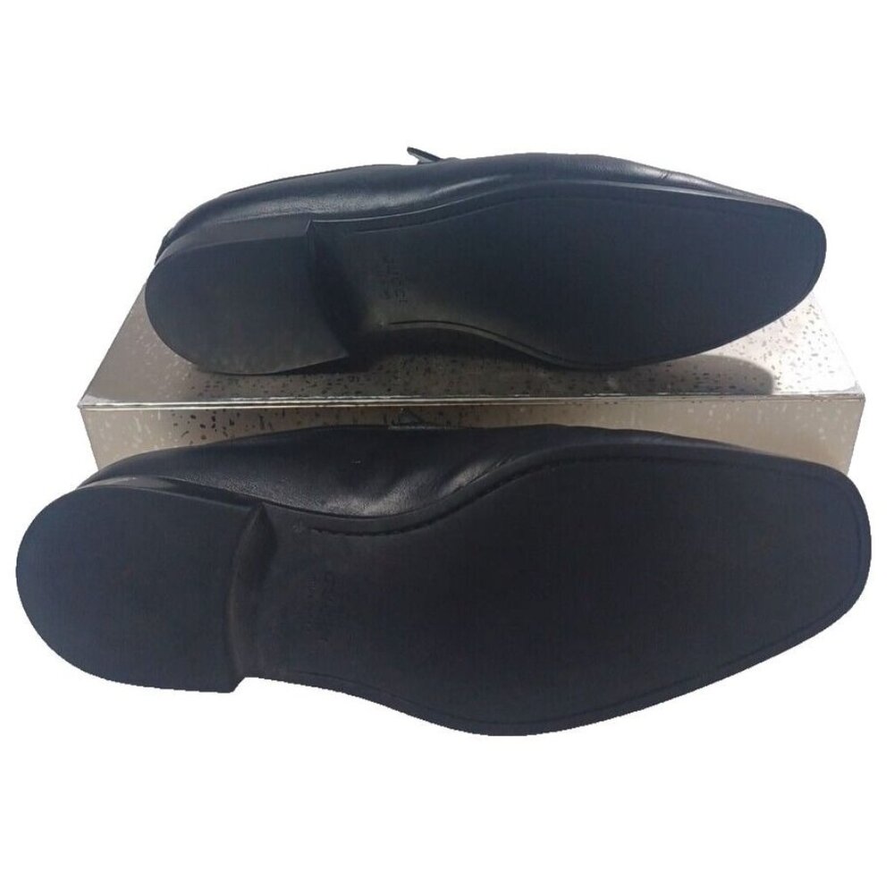 Men's Gucci Florence Black Leather Slip On Loafers Silver G Spell Out Logo - Picture 8 of 9